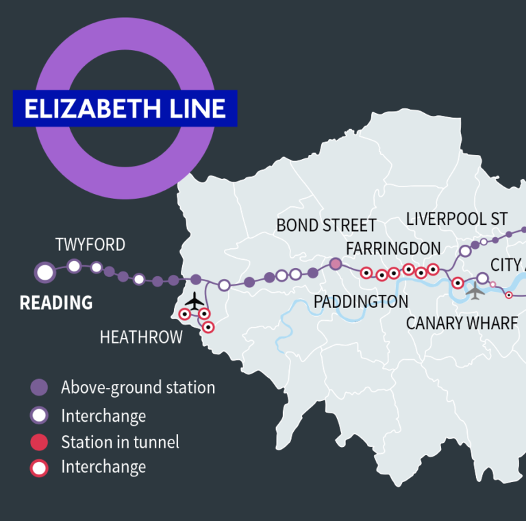Elizabeth Line to and from Reading